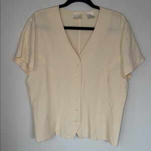 Vintage Emma James Gingham Button Up Blouse Spring Cottage